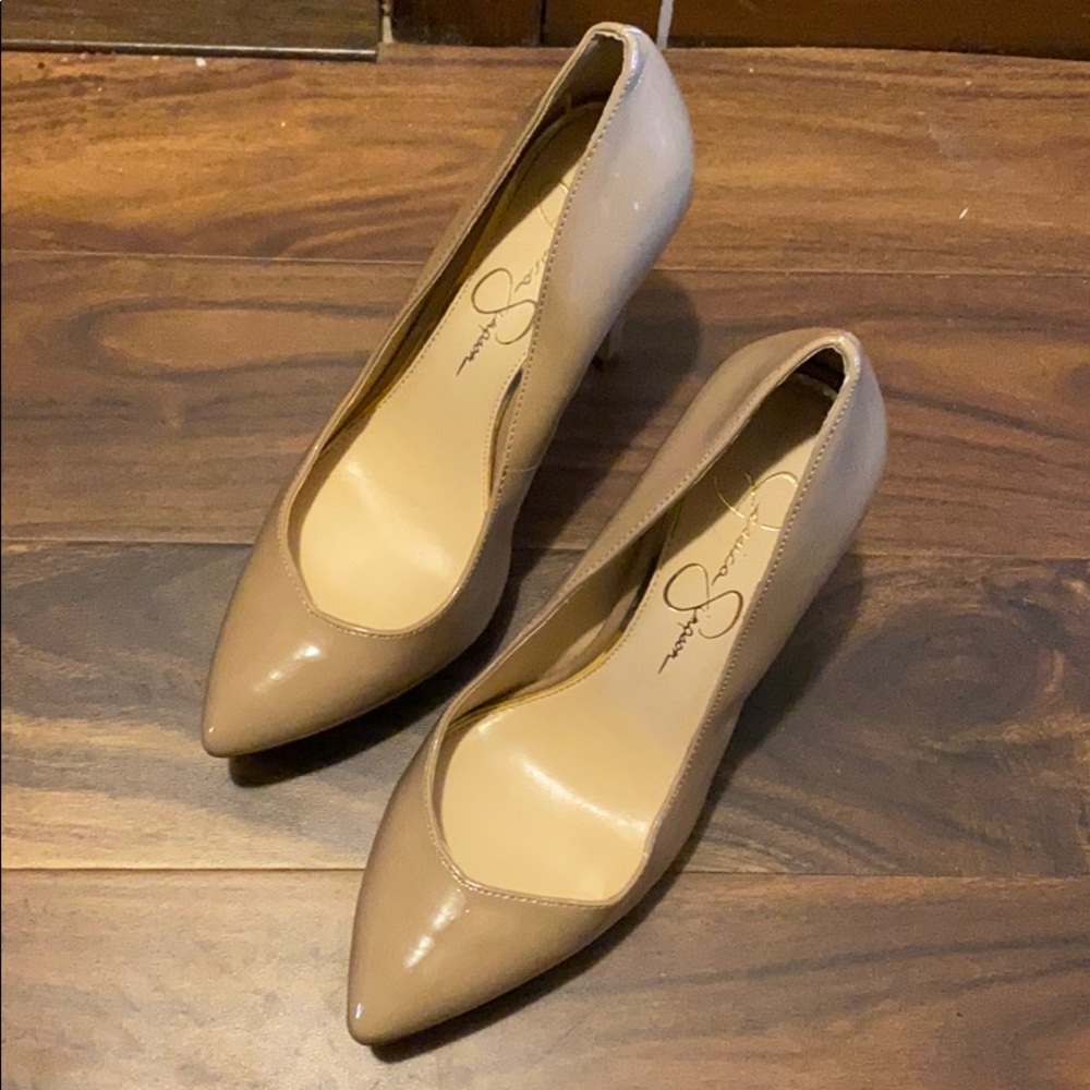 Beige Jessica Simpson heels